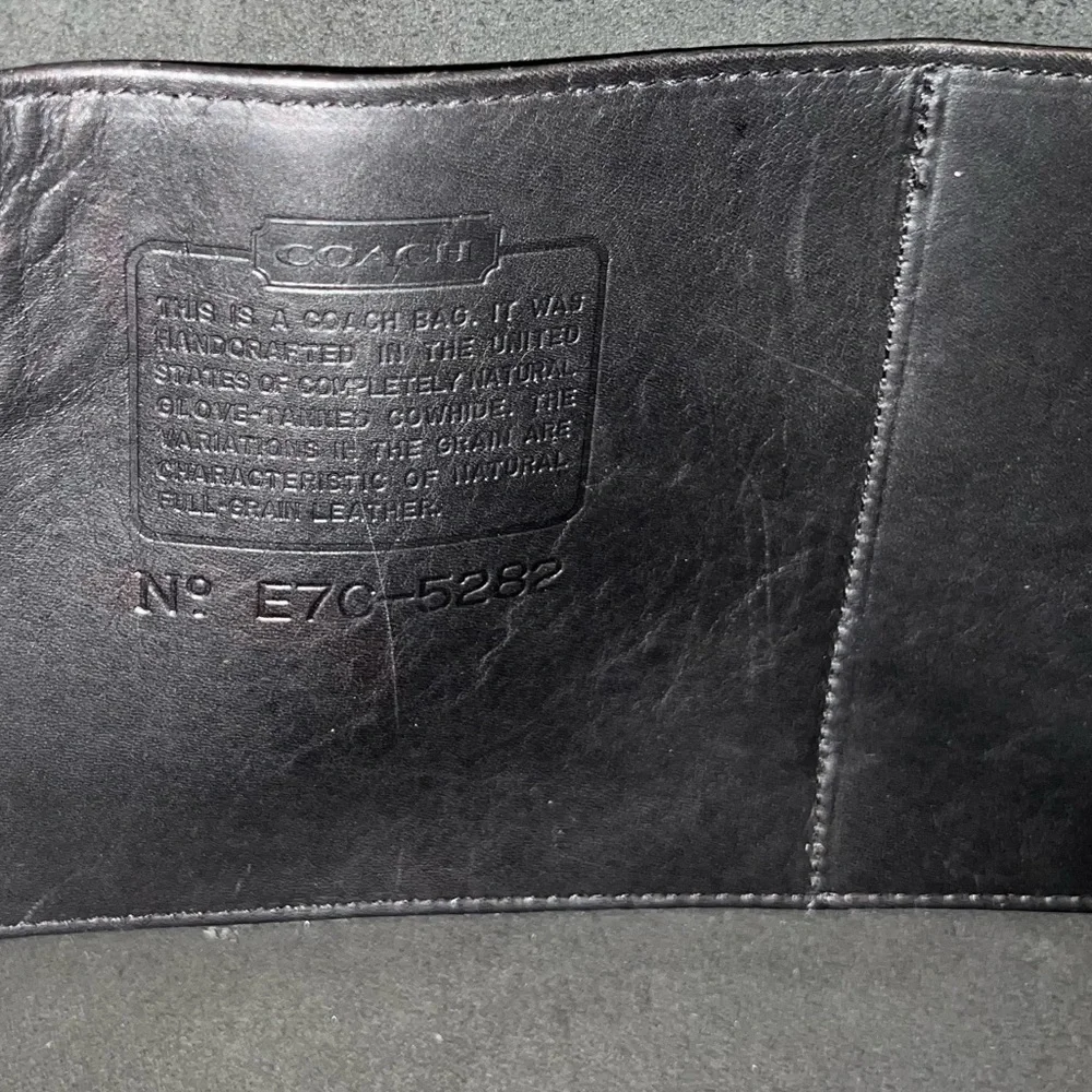 Coach vintage embassy briefcase black leather 5283